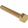 Bsc Preferred Zn Yellow-Chromate Plated Hex Head Screw Grade 8 ST 5/16-18 Thread 2-1/2 L Fully Threaded, 10PK 92620A593